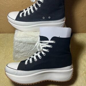 MADDEN GIRL 7.5 Black High-Top Platform .